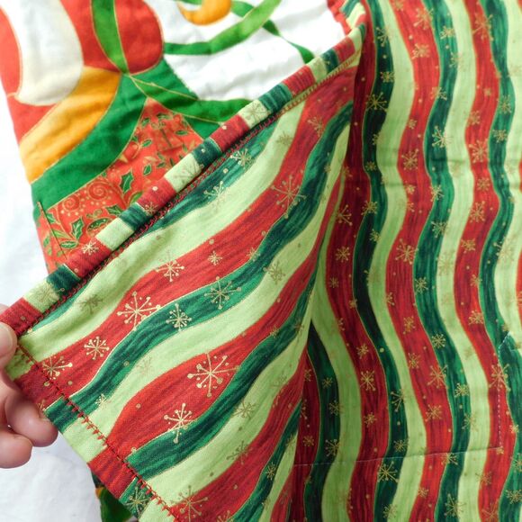 Christmas Quilted Wall Hanging Advent Calendar Handmade Pockets 25x21 EUC! - Picture 6 of 16